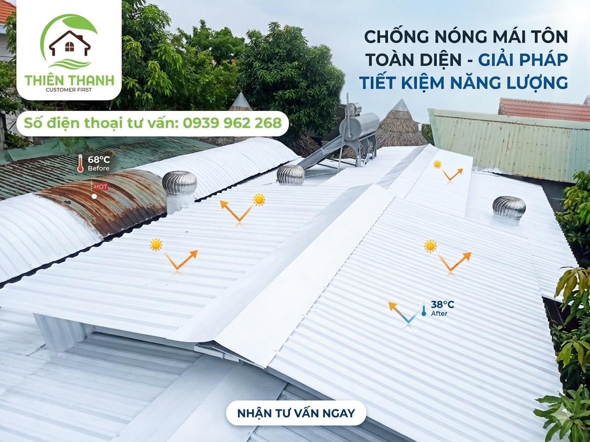 Chống nóng mái tôn