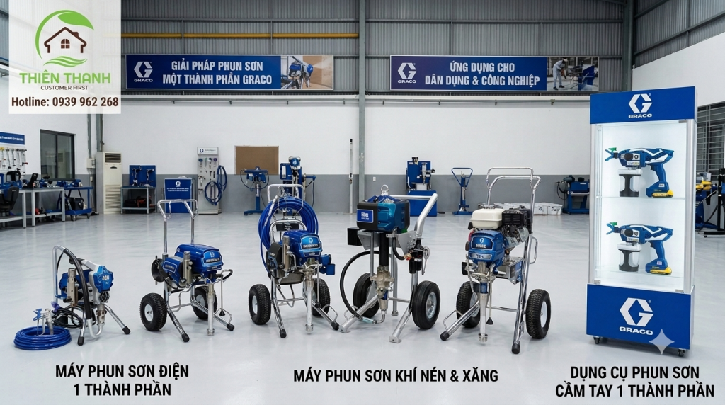 Máy Phun Sơn Một Thành Phần Graco