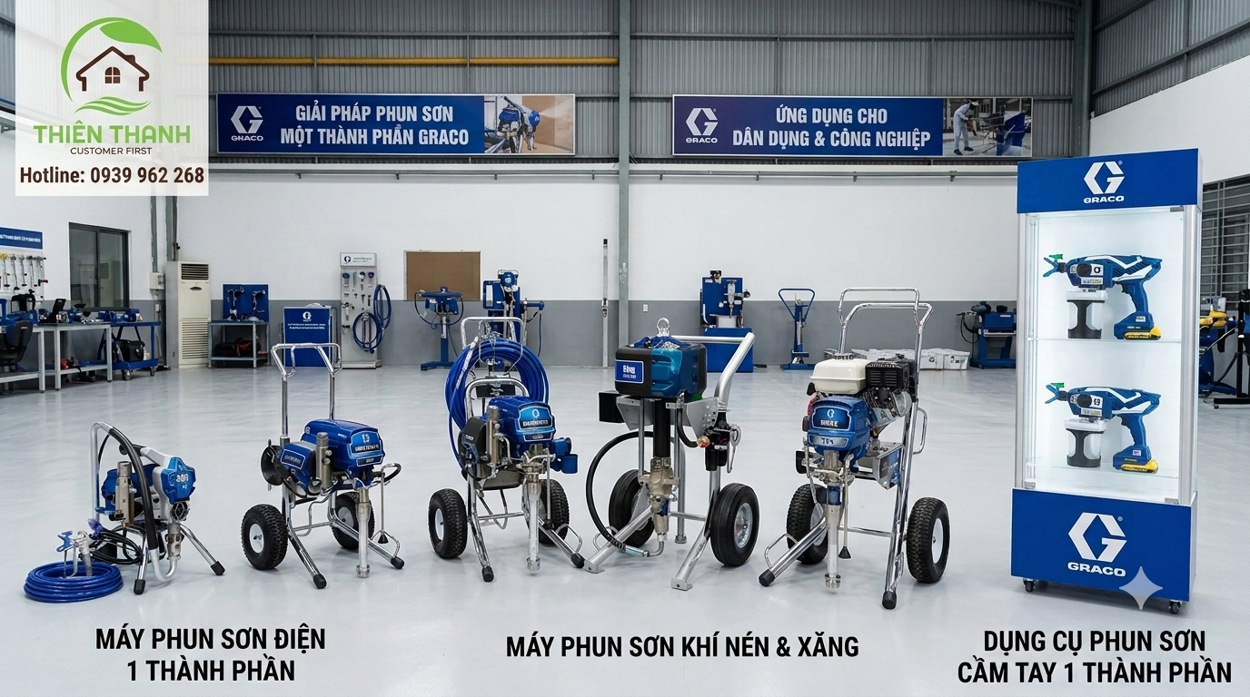Máy Phun Sơn Một Thành Phần Graco