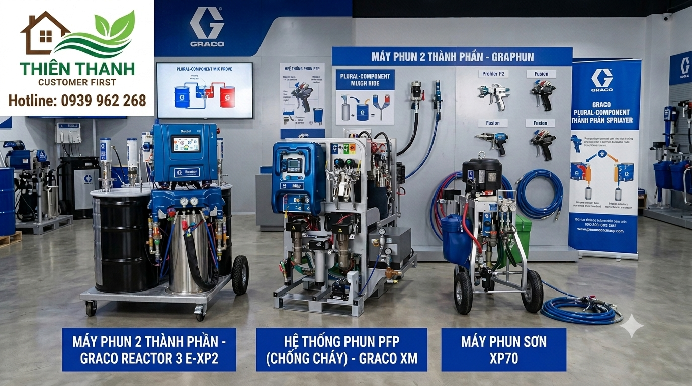 Máy Phun Sơn Hai Thành Phần Graco