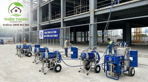 Máy Phun Sơn Chống Cháy Graco — Thi Công Sơn Intumescent Kết Cấu Thép Đạt Chuẩn PCCC 1 máy phun sơn chống cháy Graco